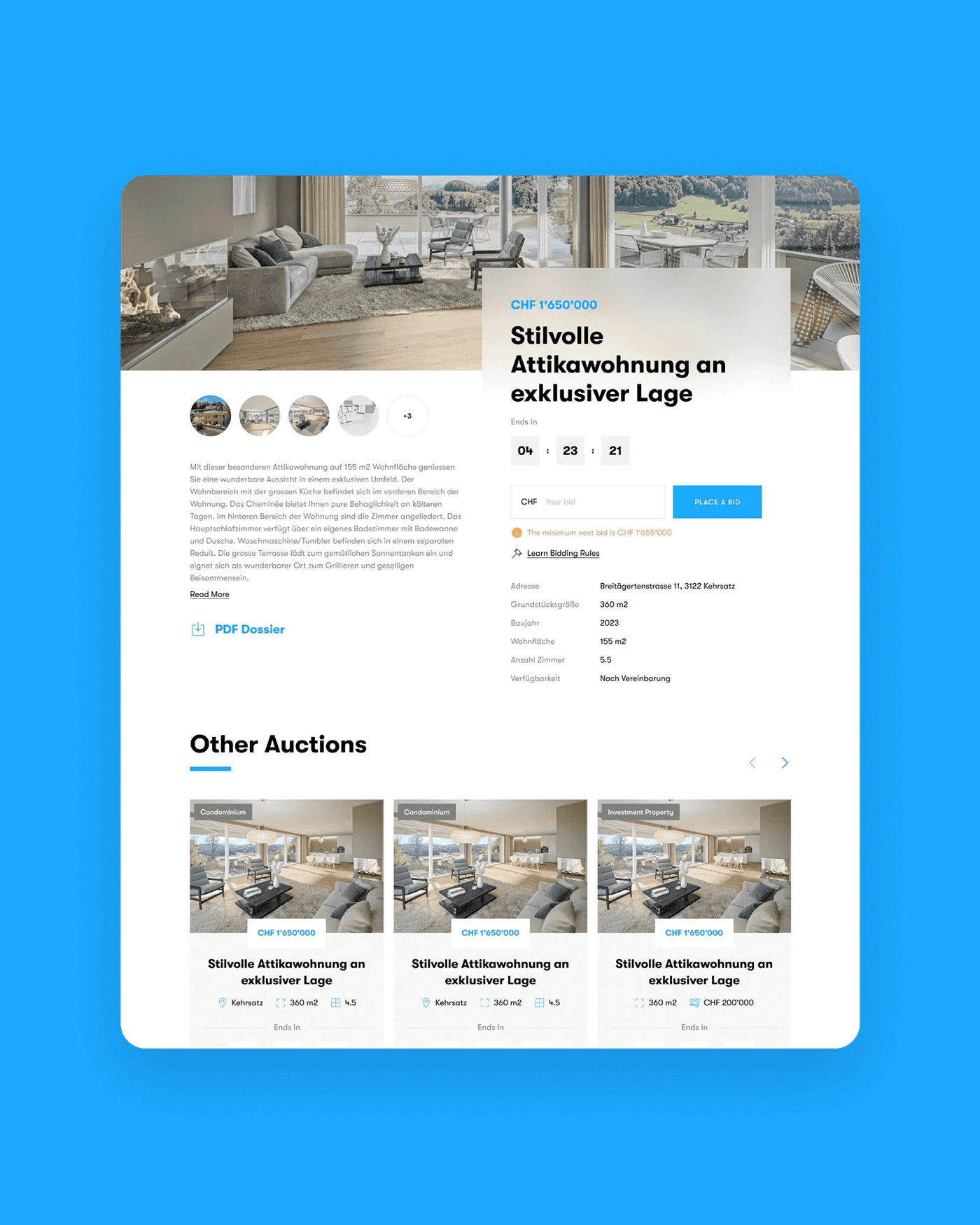 Auction real estate online with Immocatch 1