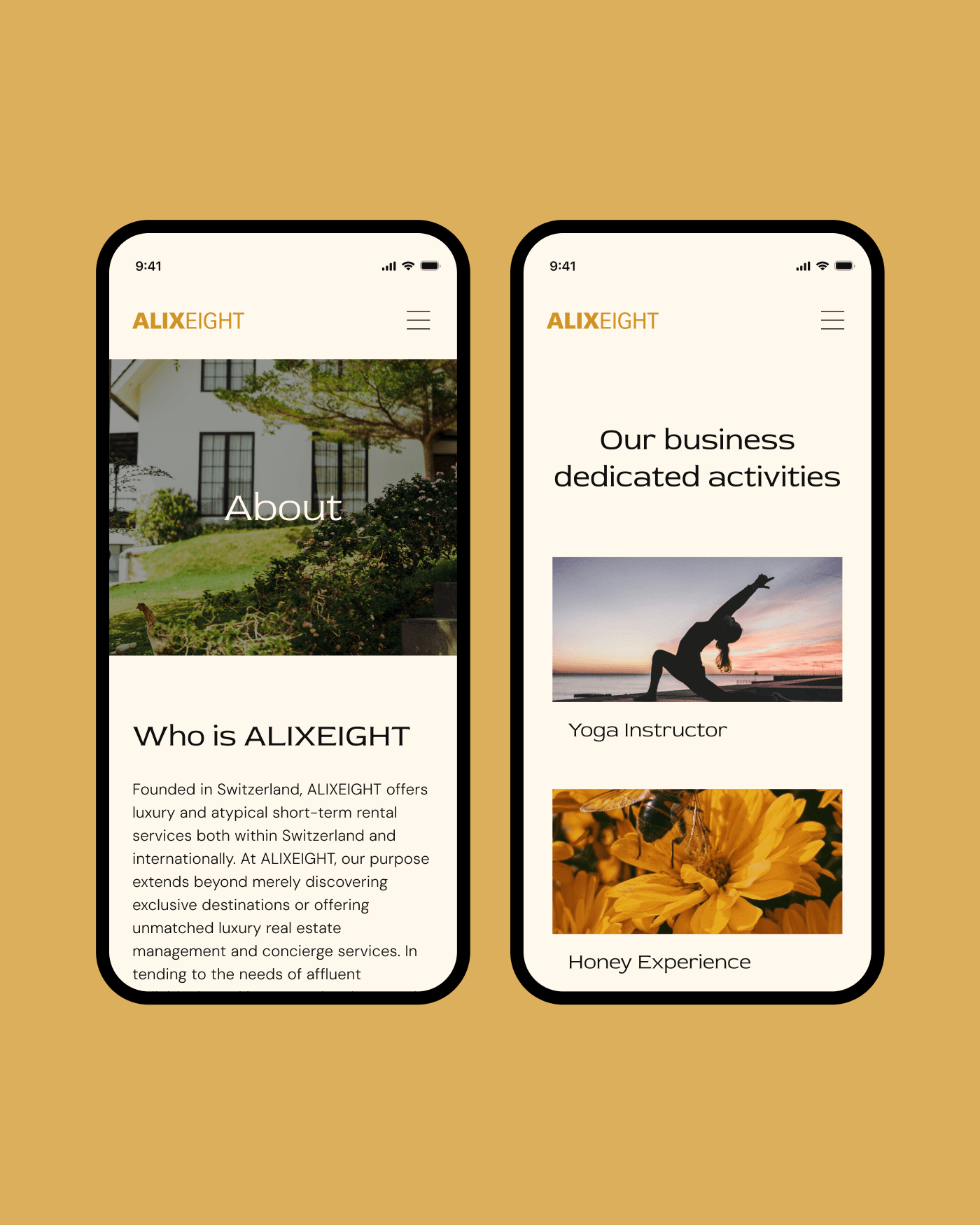 Breathtaking luxury moments organized in an instant: ALIXEIGHT