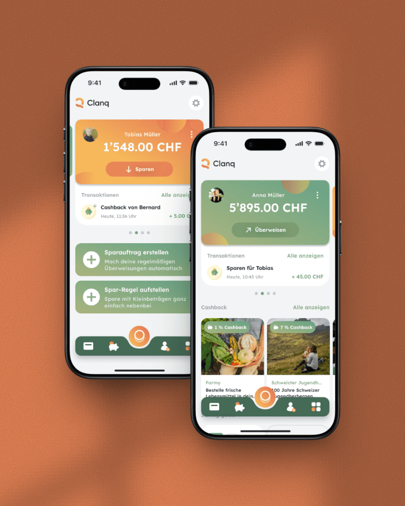 Family banking with the Clanq app powered by Cornèr 1
