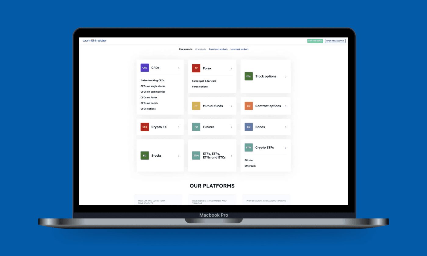 Leaner and clearer than ever: the new Cornèrtrader website